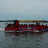 Land & water tour boat